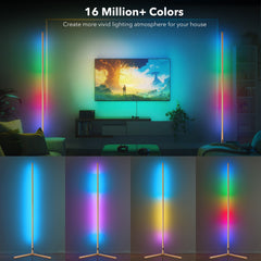 RGB Golden Corner Floor Lamp