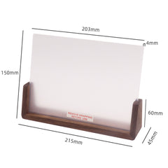 DIY Acrylic Message Board Night Light with Walnut Wood Base