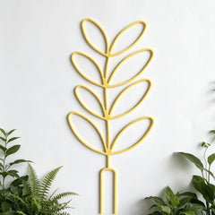 Nature-Inspired Leaf Silhouette Plant Trellis for Houseplants