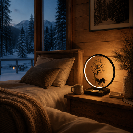 3-in-1 Multi-Functional Table Lamp with Wireless Charger & Bluetooth Speaker