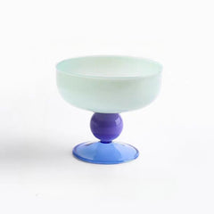 Mid-Century Modern Colored Glass Dessert Bowl Coupe
