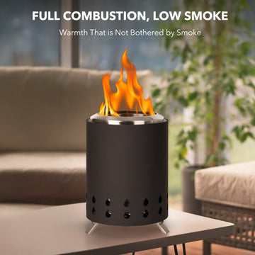 Mini Smokeless Table Top Firepit With Stand