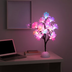 Fiber Optic Cherry Blossom Bonsai Tree Lamp