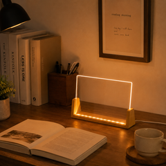 DIY Acrylic Message Board Night Light with Beech Wood Base