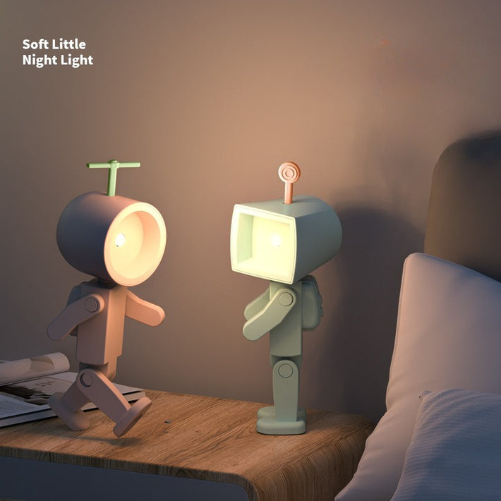 3-in-1 Astronaut Robot Night Light and Phone Stand