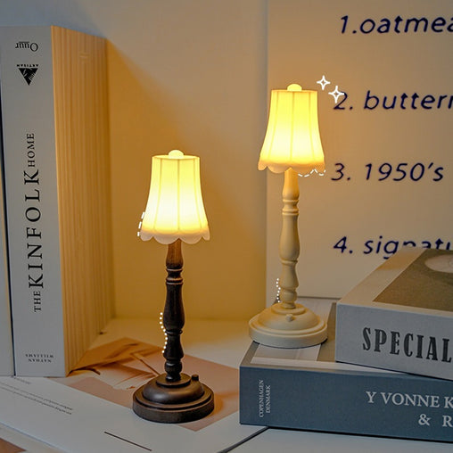 Miniature Vintage Cordless Table Lamp