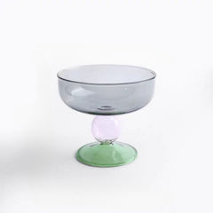 Mid-Century Modern Colored Glass Dessert Bowl Coupe