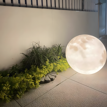 LED Indoor Outdoor Waterproof Moon Floor Lamp, Home B&B Garden Decoration | Lamp Depot