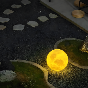LED Indoor Outdoor Waterproof Moon Floor Lamp, Home B&B Garden Decoration | Lamp Depot