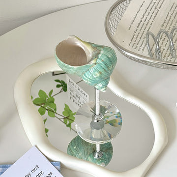 Natural Seashell Crystal Stem Goblet