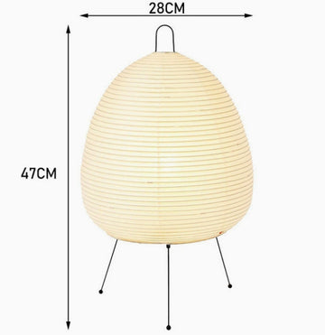 Japandi Style Rice Paper Lamp
