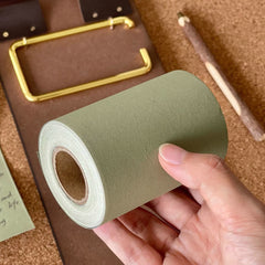 Vintage Wooden Clipboard with Continuous Paper Roll