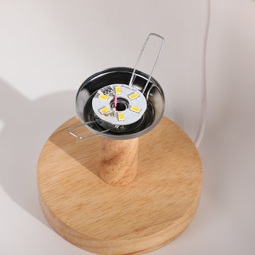 Japandi Minimalist Cylinder Fabric Table Lamp