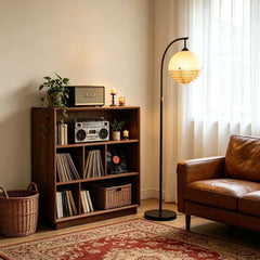 Mid-Century Modern Layered Arched Floor Lamp