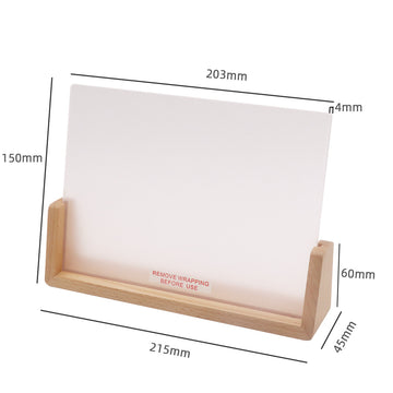 DIY Acrylic Message Board Night Light with Beech Wood Base