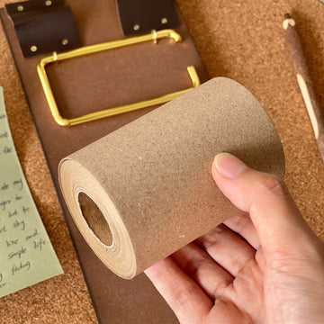 Vintage Wooden Clipboard with Continuous Paper Roll