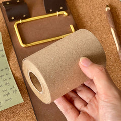 Vintage Wooden Clipboard with Continuous Paper Roll