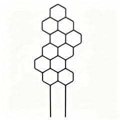Geometric Honeycomb Plant Trellis for Indoor Potted Plants