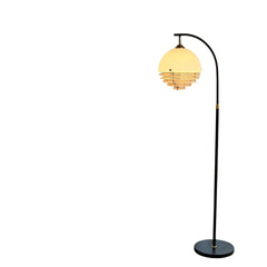 Mid-Century Modern Layered Arched Floor Lamp