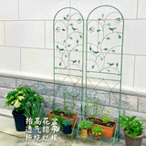 2-in-1 Metal Garden Trellis with Plant Shelf