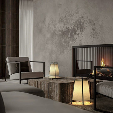 Japandi Style Fabric Floor Lamp