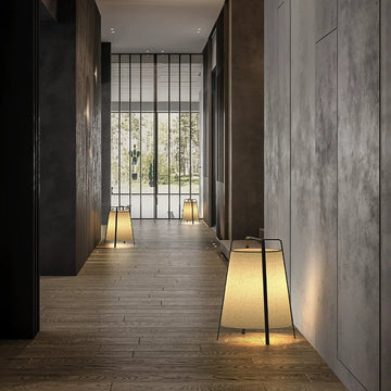 Japandi Style Fabric Floor Lamp