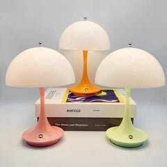 Mid-Century Modern Mushroom Touch Desk Lamp
