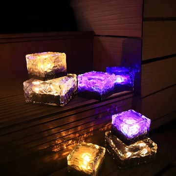 Outdoor Solar Ice Brick Light