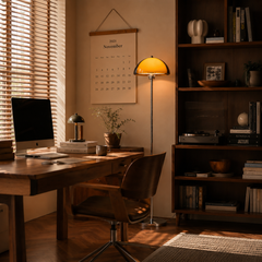 Bauhaus Style Dual-Shade Floor Lamp
