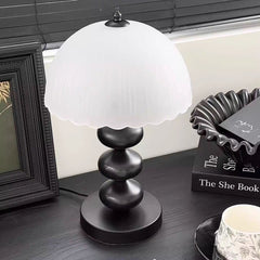 Mid-Century Modern Sculptural Glass Table Lamp