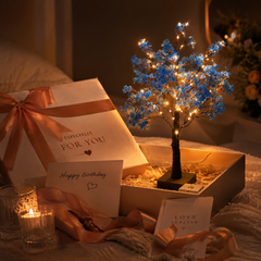 Enchanting Blue Bonsai Tree Light