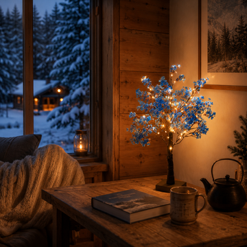 Enchanting Blue Bonsai Tree Light